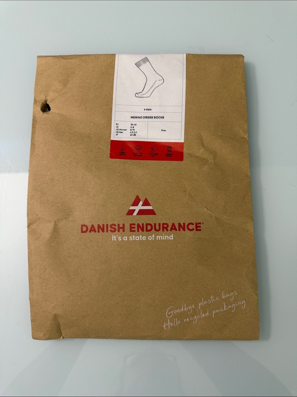 NWT Danish Endurance Merino Wool Dress Socks 3 Pack